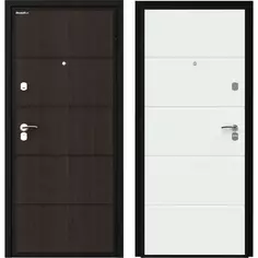 Дверь входная металлическая Оптим 88x205 см правая белый Doorhan