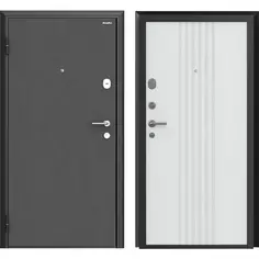 Дверь входная металлическая Премиум New 98x205 см левая белый Doorhan