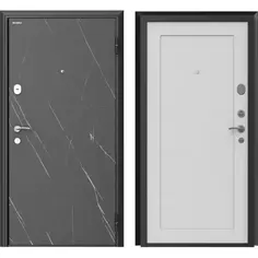 Дверь входная металлическая Премиум New 88x205 см правая серый силк маус Doorhan
