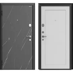 Дверь входная металлическая Премиум New 98x205 см левая серый силк маус Doorhan