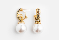 Серьги золотистые Attribute Shop