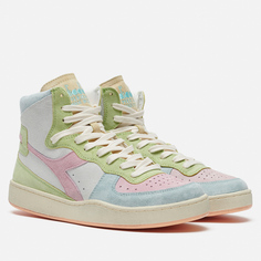 Кроссовки Diadora Heritage x Pastiglie Leone Mi Basket Arcobaleno ITA, цвет зелёный, размер 44.5 EU