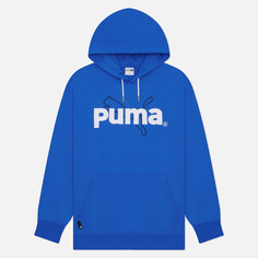 Мужская толстовка Puma Puma Team Graphic Hoodie TR, цвет синий, размер L