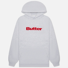 Мужская толстовка Butter Goods Chenille Logo Hoodie, цвет серый, размер M