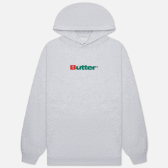 Мужская толстовка Butter Goods Internationale Embroidered Hoodie, цвет серый, размер XXL