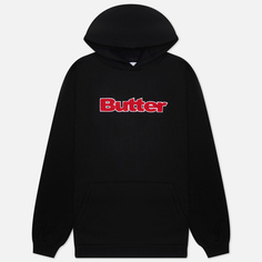 Мужская толстовка Butter Goods Chenille Logo Hoodie, цвет чёрный, размер XXL