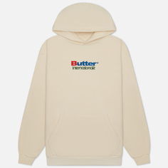 Мужская толстовка Butter Goods Internationale Embroidered Hoodie, цвет бежевый, размер S