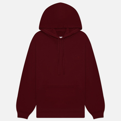 Мужская толстовка Maison Margiela MM6 Logo Print Hoodie, цвет бордовый, размер L