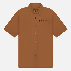Мужская рубашка Bronze 56K Ripstop Button Up, цвет коричневый, размер S