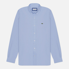 Мужская рубашка Lacoste Embroidered Logo Slim Fit, цвет голубой, размер 41