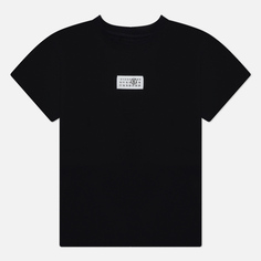 Женская футболка Maison Margiela MM6 Logo Print, цвет чёрный