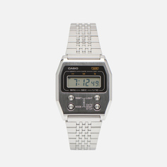 Наручные часы CASIO Vintage A1100D-1, цвет серебряный