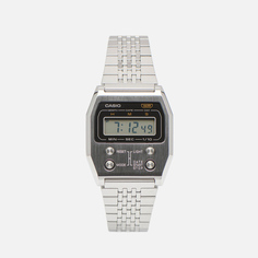 Наручные часы CASIO Vintage A1100D-1, цвет серебряный