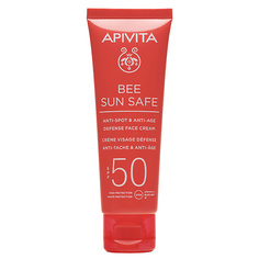 АПИВИТА Солнцезащитный крем для лица против старения и пигментации SPF50 BEE SUN SAFE 50.0 Apivita