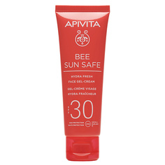 Солнцезащитный крем для лица АПИВИТА Солнцезащитный свежий увлажняющий гель-крем для лица SPF30 BEE SUN SAFE 50.0 Apivita