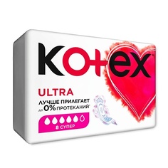 KOTEX Прокладки гигиенические Ультра Сетч Супер Fast Absorb 8