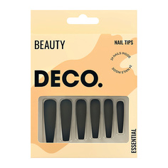 Накладные ногти DECO. Набор накладных ногтей с клеевыми стикерами BEAUTY essential cruel black
