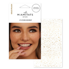 Наклейки для лица MIAMITATS Переводные тату-веснушки Gold Splash, для двух нанесений