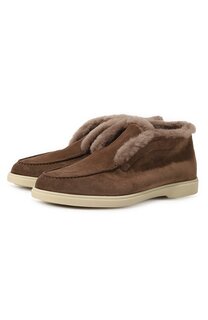 Замшевые ботинки Yalta Santoni