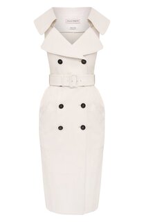 Кожаное платье Alexander McQueen