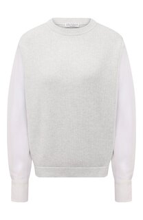 Хлопковый пуловер Brunello Cucinelli