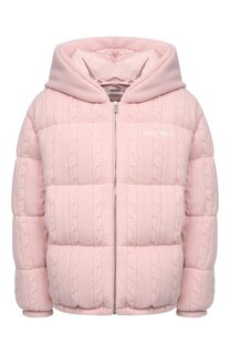 Пуховик из шерсти и кашемира Miu Miu