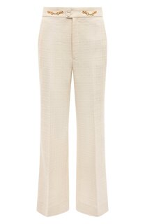 Брюки из хлопка и шерсти Gucci