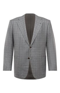 Пиджак из кашемира и льна Kiton