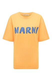 Хлопковая футболка Marni