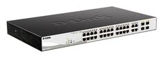 Коммутатор управляемый D-link DGS-1210-28P/F5A 24x10/100/1000Mbp PoE(193 Вт), 4xSFP, 19