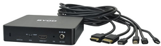 Коммутатор презентационный Digis BY-61 6х1 с Lighting / USB-C / DP / Mini DP / HDMI / HDMI-D in и х1 HDMI out. 4K 60Гц 4:2:0, HDMI 1.4 (10,2 Гб/с). Дл