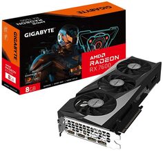 Видеокарта PCI-E GIGABYTE Radeon RX 7600 (GV-R76GAMING OC-8GD) 8GB GDDR6 128bit 6nm 1875/18000MHz 2*HDMI/2*DP