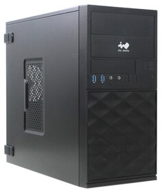 Корпус mATX InWin EFS052 6190352 черный, БП 600W, 2*USB 3.0, audio