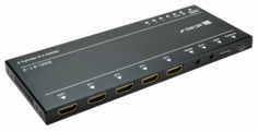 Коммутатор Digis SMI-41-2 HDMI 4x1, 4K 60Гц 4:4:4 (HDR), HDMI 2.0 (18Гб/с), HDCP 2.2. Управ. RS232 (3.5мм mini jack), IR. 18 Гбит/с. 4K 60Hz 4:4:4 (пе