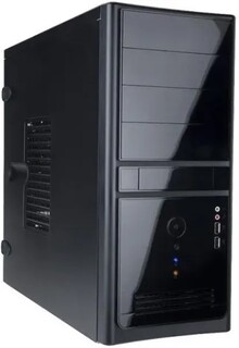 Корпус ATX InWin EC021 6190356 черный, БП 600W, 2*USB 3.0, audio