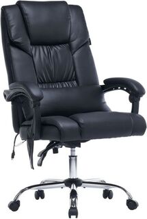 Кресло офисное Cactus CS-CHR-OC02M-BK черный эко.кожа крестов. сталь