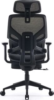 Кресло офисное Cactus CS-CHR-MC01-LGNBK салатовый сиденье черный сетка/ткань с подголов. крестов. пластик подст.для ног