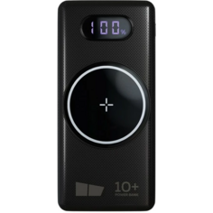 Аккумулятор внешний универсальный More Choice PB70S-10 10000mAh Smart 3USB 3.0A с беспроводной зарядкой PD22.5W Black