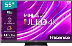 Телевизор Hisense 55U8HQ темно-серый, 4K UHD, 120 Гц, DVB-T, DVB-T2, DVB-C, DVB-S, DVB-S2, SMART TV, HDR