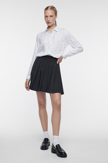 блузка женская Блузка-рубашка прямая вискозная с принтом Befree