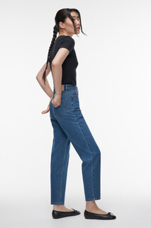 брюки джинсовые женские Джинсы mom-fit классические с высокой посадкой Befree
