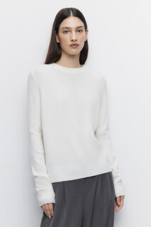 джемпер женский Джемпер тонкой вязки базовый без воротника Befree