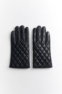 перчатки женские Перчатки короткие стеганые из искусственной кожи Befree
