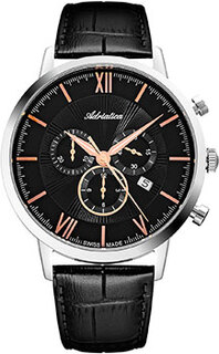 Швейцарские наручные мужские часы Adriatica 8298.52R4CH. Коллекция Chronograph