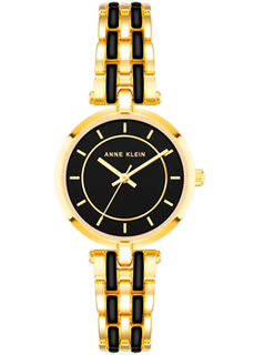 fashion наручные женские часы Anne Klein 3918BKGB. Коллекция Metals