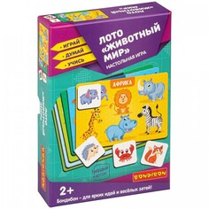 Настольные игры Bondibon Настольная игра лото Животный мир