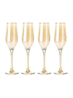 Набор бокалов для шампанского ЗОЛОТОЙ МЕД 4шт 160мл LUMINARC P9307