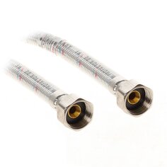 Подводка для воды 1/2"х0.6 м, Г-Г, сталь, полимер, Frap, F96-6