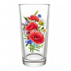 Стакан 230 мл, стекло, 6 шт, Декостек, Маковое поле, 146-Д