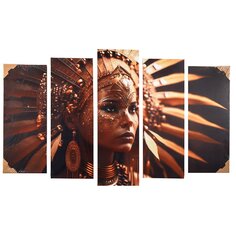 Картина модульная, ПВХ, 125х80 см, 5 модулей, X-1486